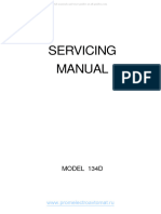 Janome 134D Sewing Machine Service Manual