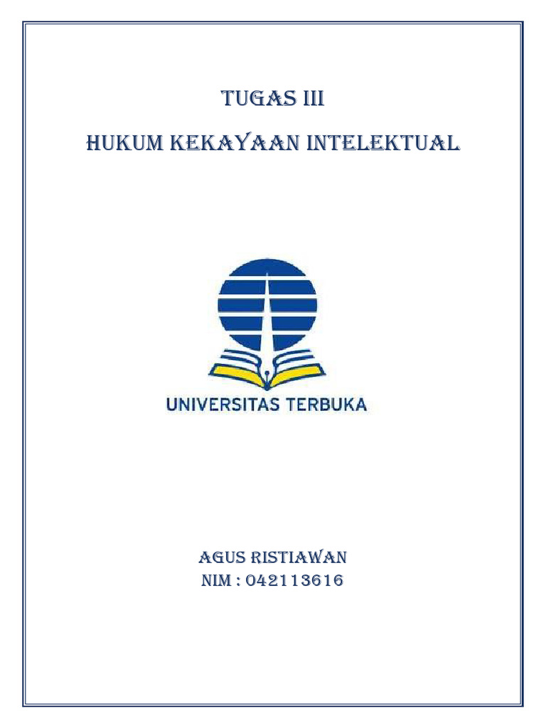 Hak Kekayaan Intelektual DTLST Mahasiswa | PDF