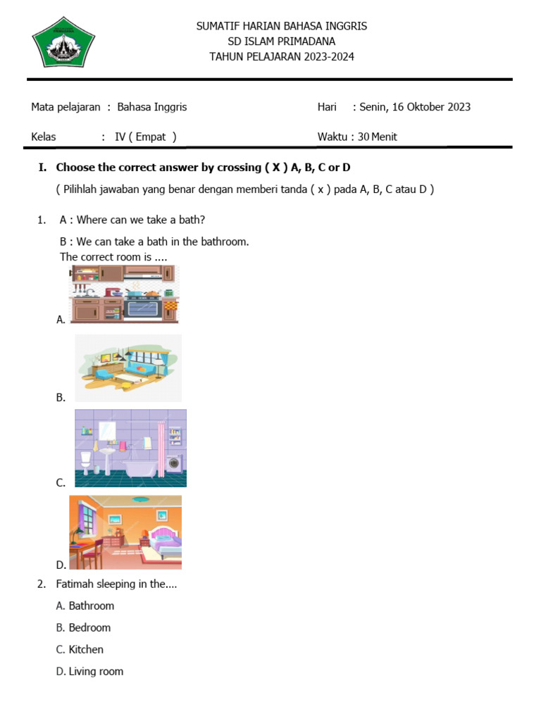 Class 4 English Lesson 3 Question Answer