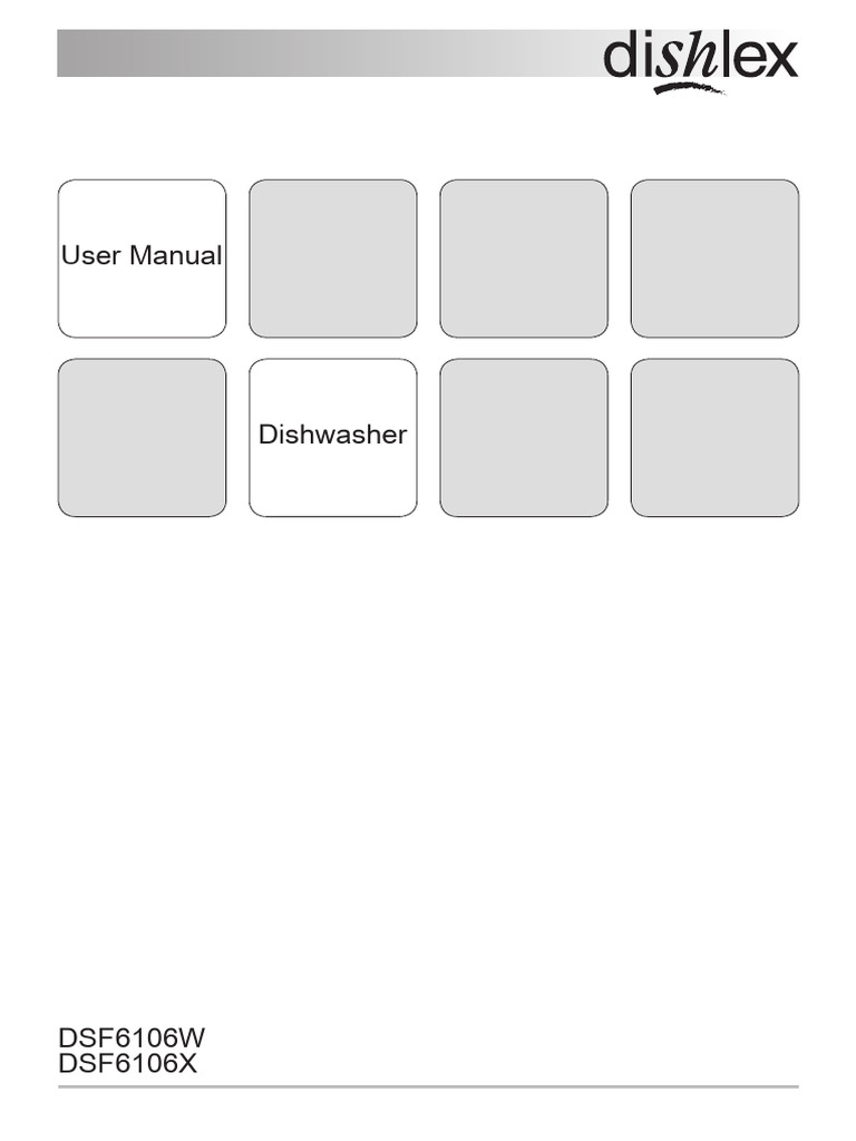 Dishlex DSF6106X Freestanding Dishwasher User Manual Download Free