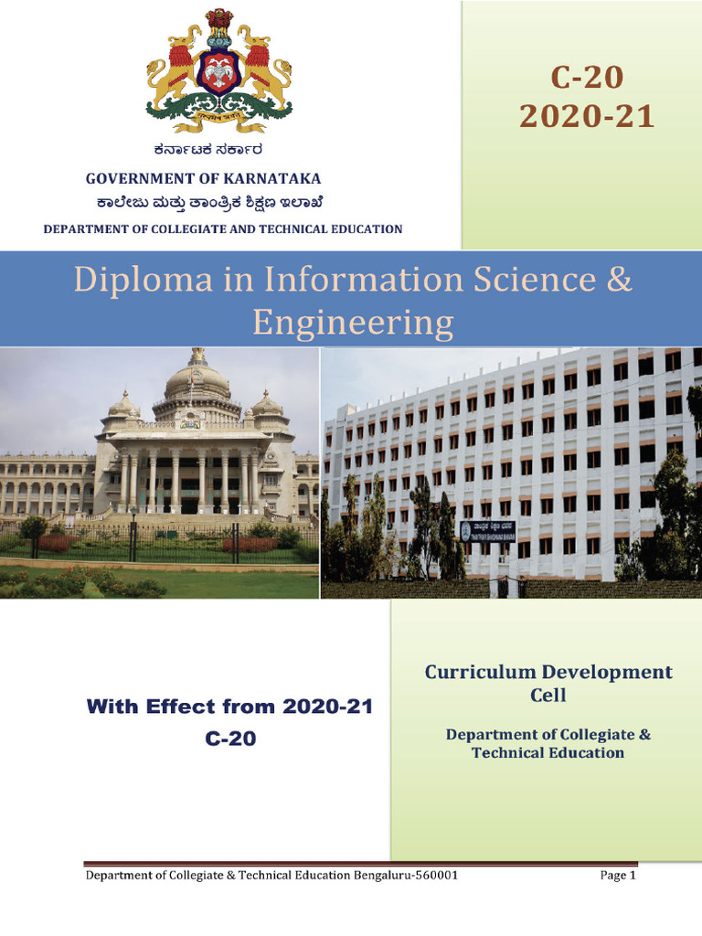 Information Science & Engineering Diploma 2020-21 | PDF | Engineering ...