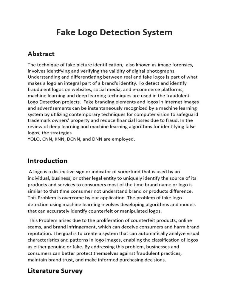 Fake Logo Detection - Edited | PDF | Deep Learning | Artificial Neural ...