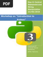 Python Workshop-Day2