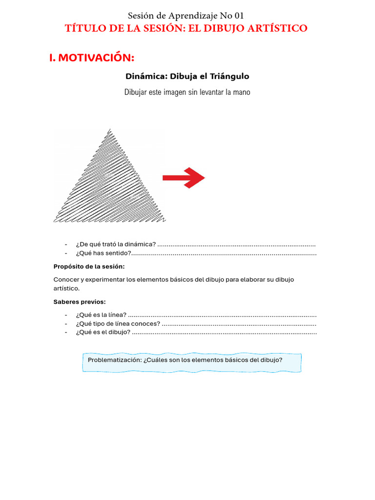 HOJA DE TRABAJO - EL DIBUJO ARTÍSTICO | Descargar gratis PDF | Dibujo