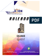 Rulebook of QuakeQuest