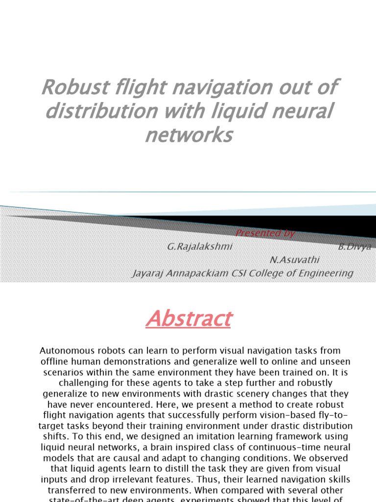 Robust Flight Navigation-2 | PDF | Deep Learning | System