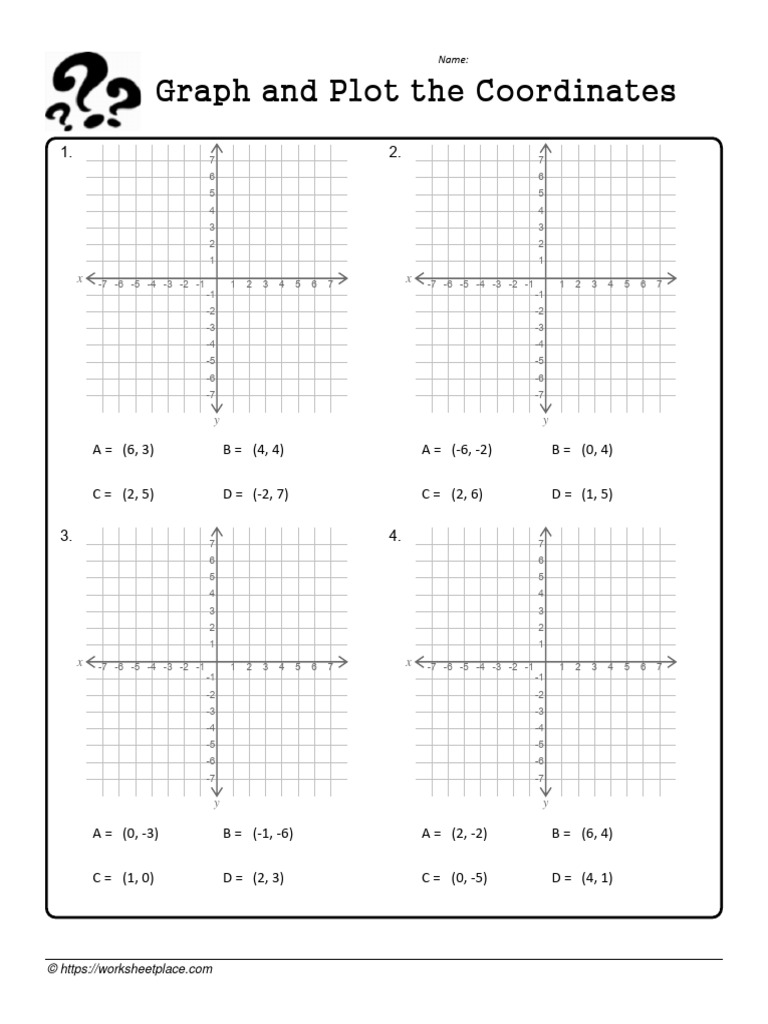 Graph and Plot Coordinates 2A | PDF
