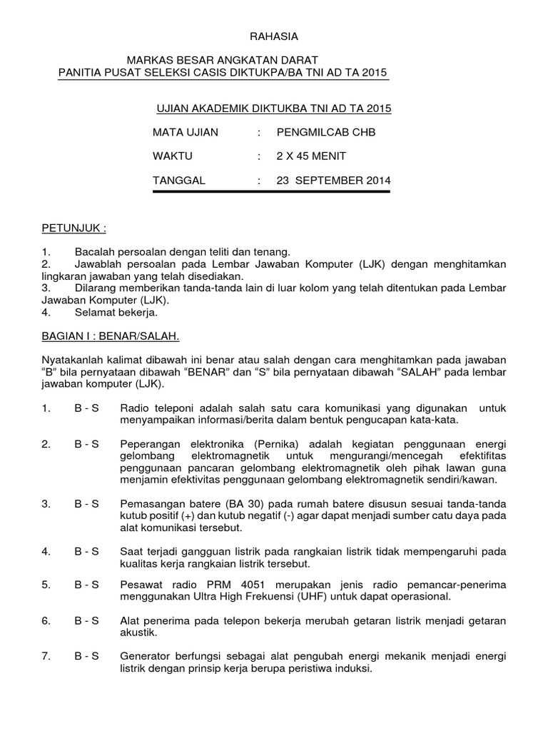  123dok com rahasia ujian akademik diktukba tni ad ta 2015 mata