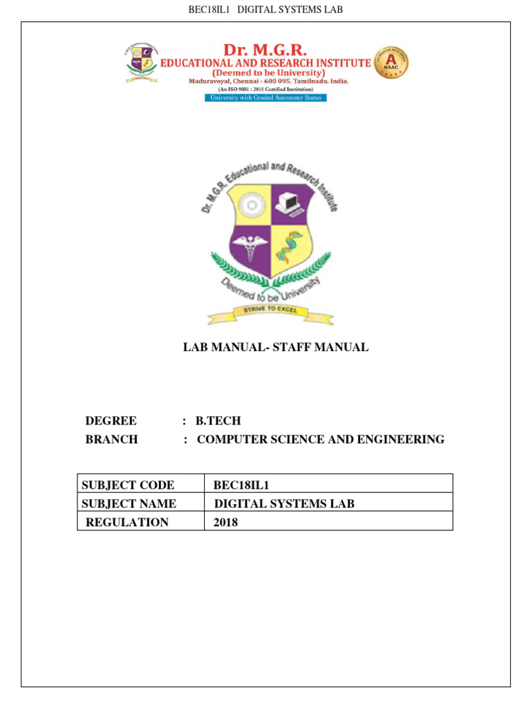 CSE Digital Systems Lab Anand Sir | PDF | Logic Gate | Subtraction