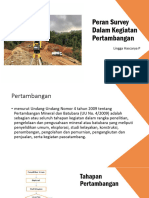 Peran Survey Dalam Kegiatan Pertambangan