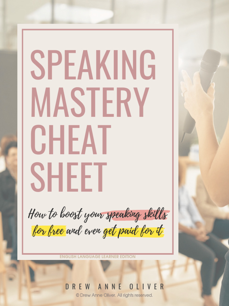 Speaking Mastery Cheat Sheet Guide | PDF | Mobile App | Ios