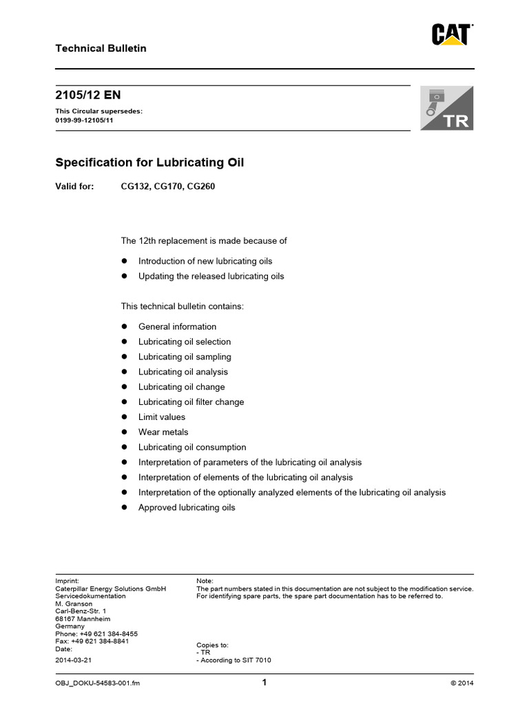 Lubricating Oil Specification Guide | PDF | Motor Oil | Lubricant