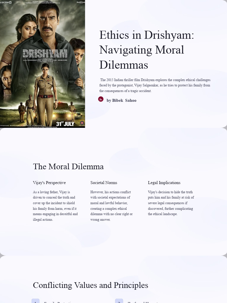 Ethics in Drishyam Navigating Moral Dilemmas Download Free PDF