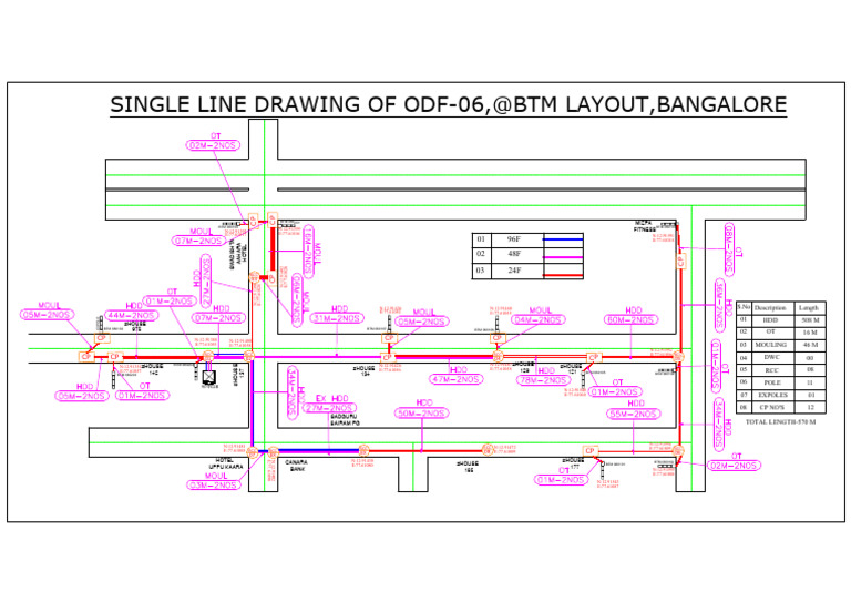 ODF-06 Single Line Drawing BTM Layout | PDF