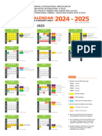 School Calendar 2024 - 2025 - KIK - SIS - 23 Nov 23