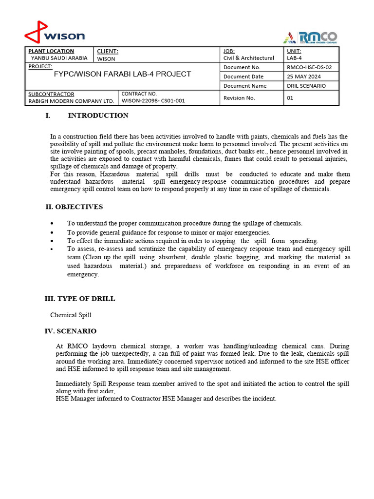 Fire Mock Drill Report Ppt