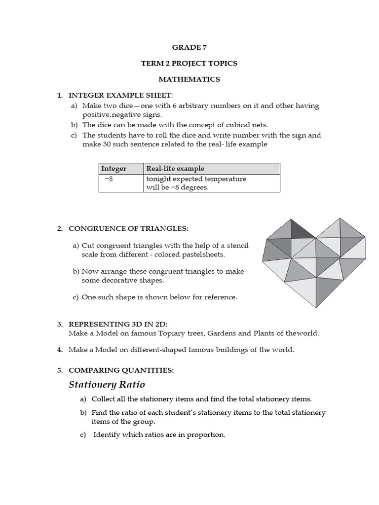 MathTerm2projectGrade7 20240112163908 | PDF