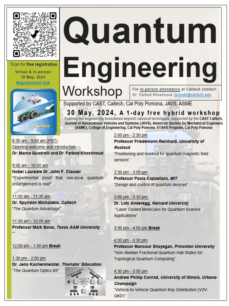 Quantum Engineering Workshop 2024 | PDF | Physics | Theoretical Physics