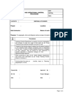 HSE Operational Control Procedure  for Disposal of scraps