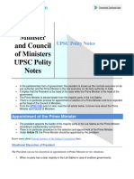 Prime Minister and Council of Ministers Upsc Polity Notes 27984b7b