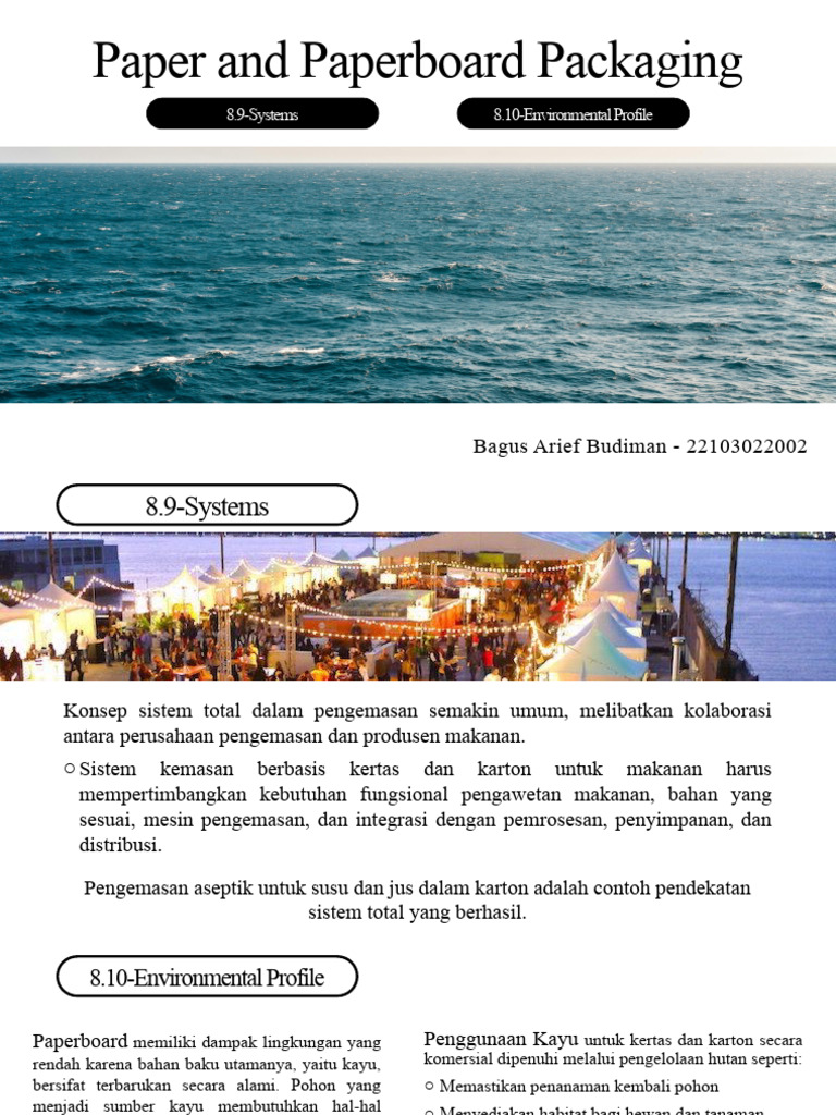 Pengemasan Kertas: Sistem dan Lingkungan | PDF