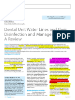 Dental Unit Water Lines and Their