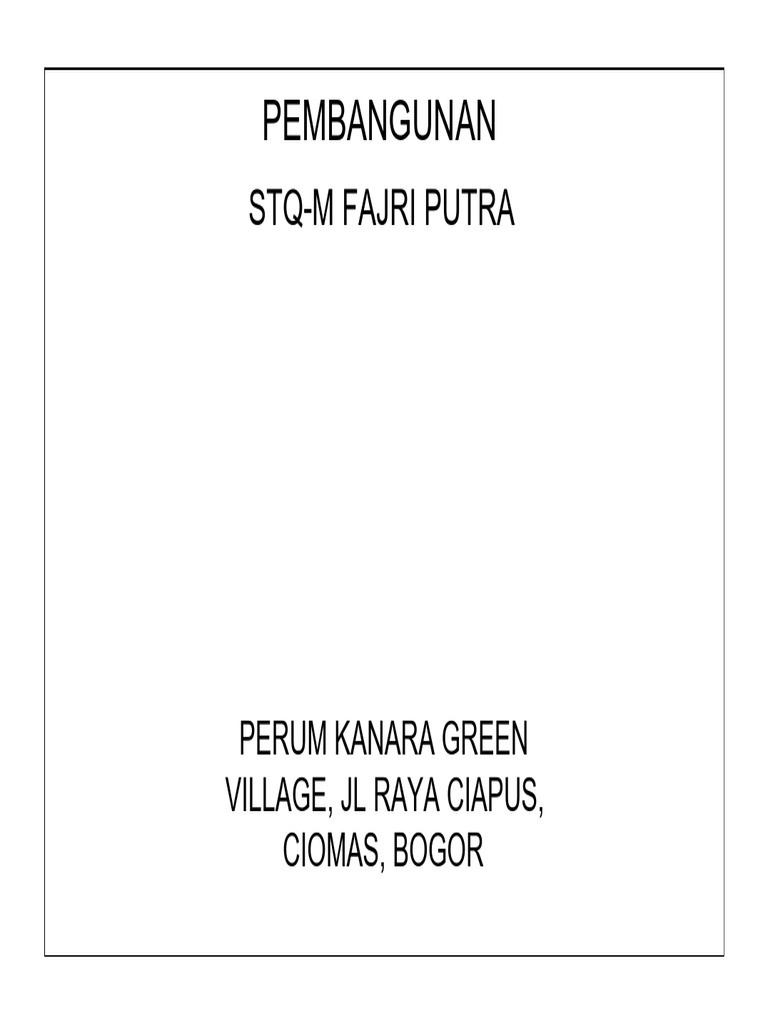 Gamabar STQ Fajri Putra Bogor | PDF