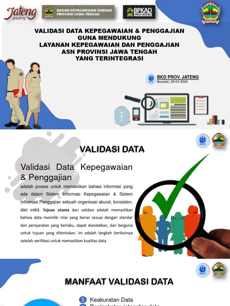 Validasi Data Kepegawaian ASN Jateng | PDF