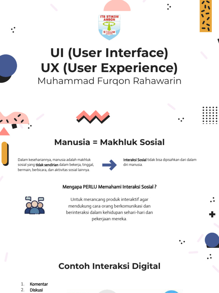 Memahami Interaksi Sosial dalam Desain UI/UX | PDF