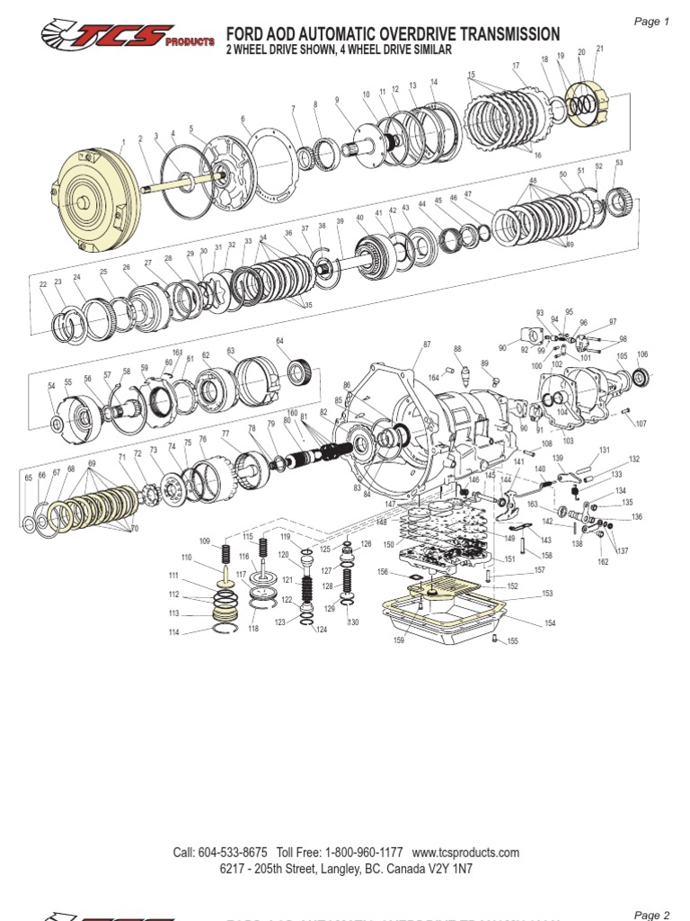 AOD Transmission Schematic Clutch Valve