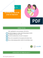 Module 2 - Maternal Health and Nutrition