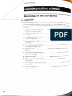 Grammaire en Contexte - Subjonctif Et Expérimentation Animale