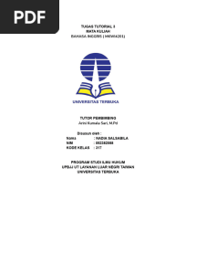 Tugas 3 Bahasa Inggris