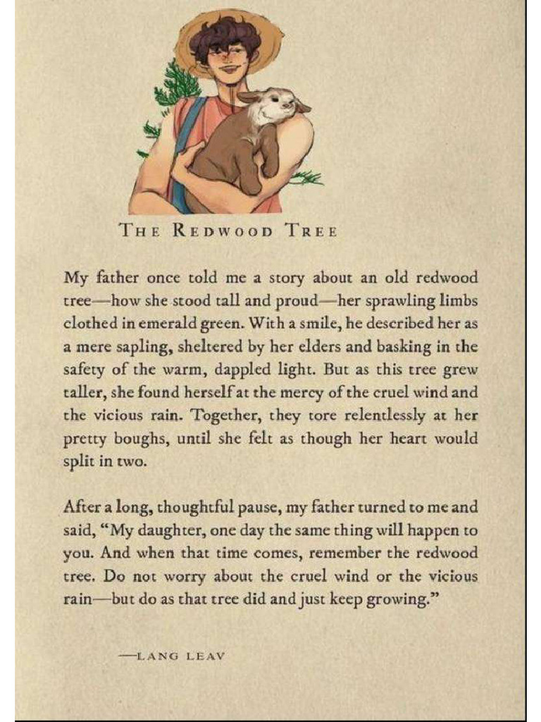 The Redwood Tree Short Story | PDF