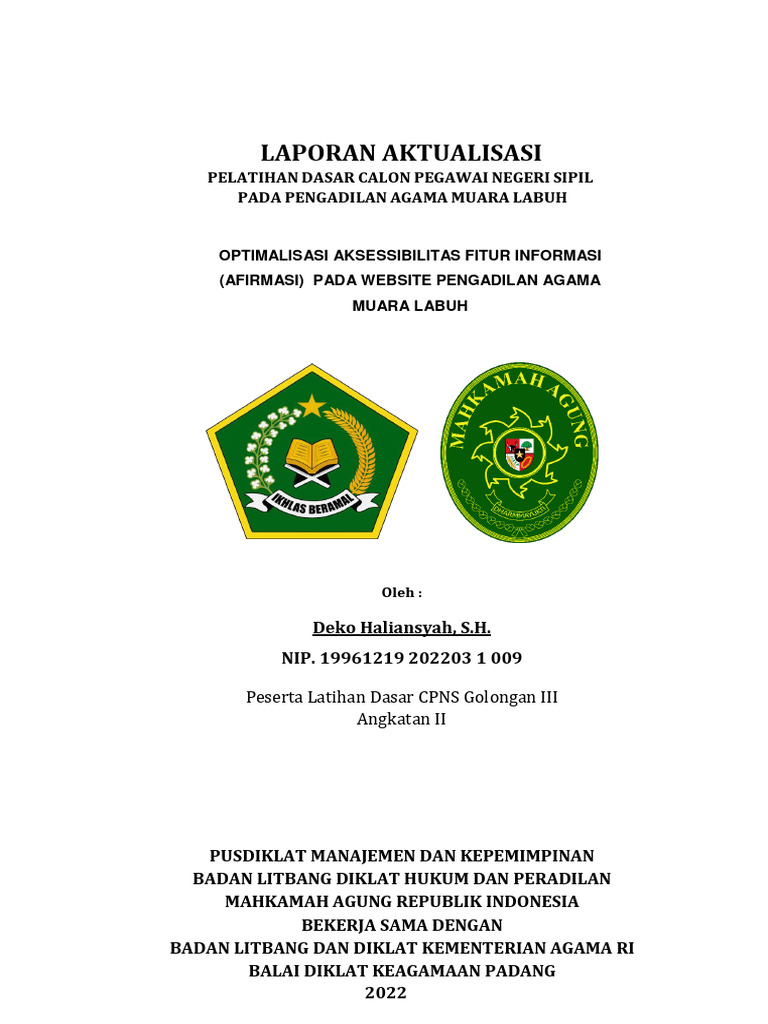 File Final Laporan Aktualisasi | PDF