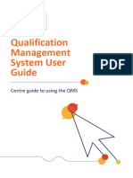 QMS User Guide - Managing your Centre