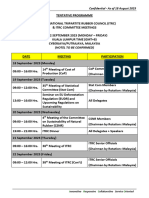 Program Tentatif Rangkaian Pertemuan ke-38th ITRC