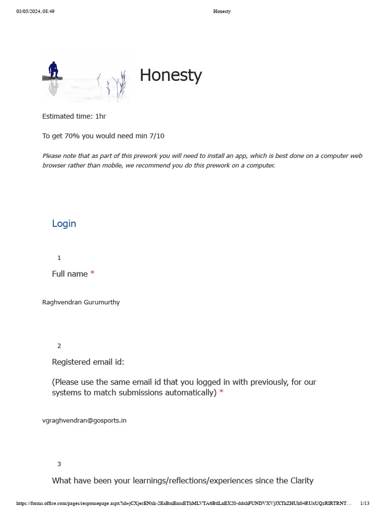 Understanding Honesty and Reality | PDF | Career & Growth | Self ...