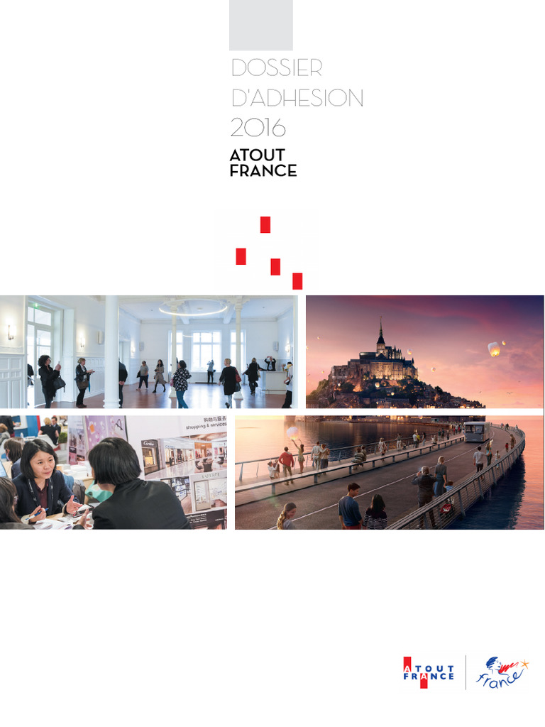 Adhésion à Atout France : Guide 2016 | PDF | Tourisme | Économie