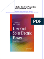 Full Ebook of Low Cost Solar Electric Power 2Nd Edition Lewis M Fraas Online PDF All Chapter
