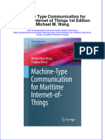Full Ebook of Machine Type Communication For Maritime Internet of Things 1St Edition Michael M Wang Online PDF All Chapter