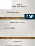 Types of Policy