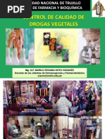 Control de Calidad de Drogas Vegetales por Q.F. Marilú Roxana Soto Vásquez