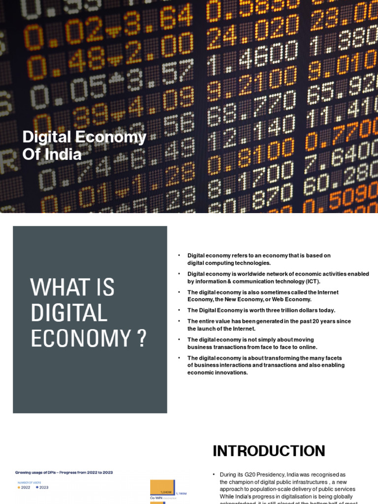 Digital Economy Of India 2 | Download Free PDF | Information And ...