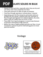 Storage of Solids Slides Mixing in Lecture 1