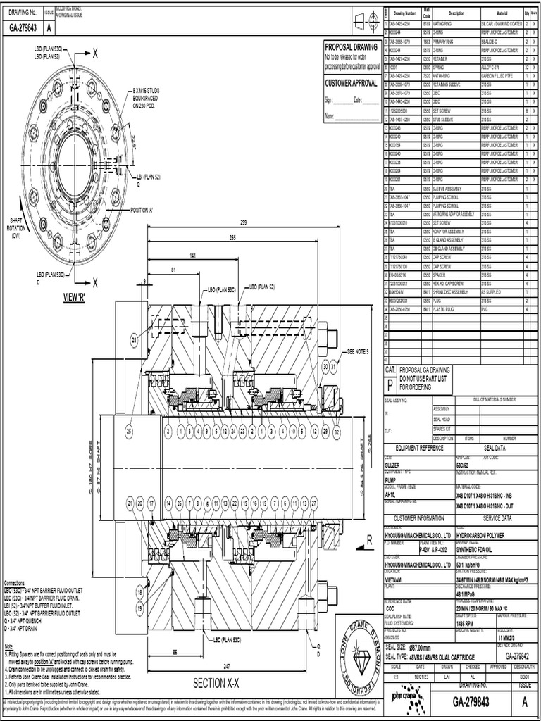 Proposal Drawing: Customer Approval | PDF | Mechanical Engineering