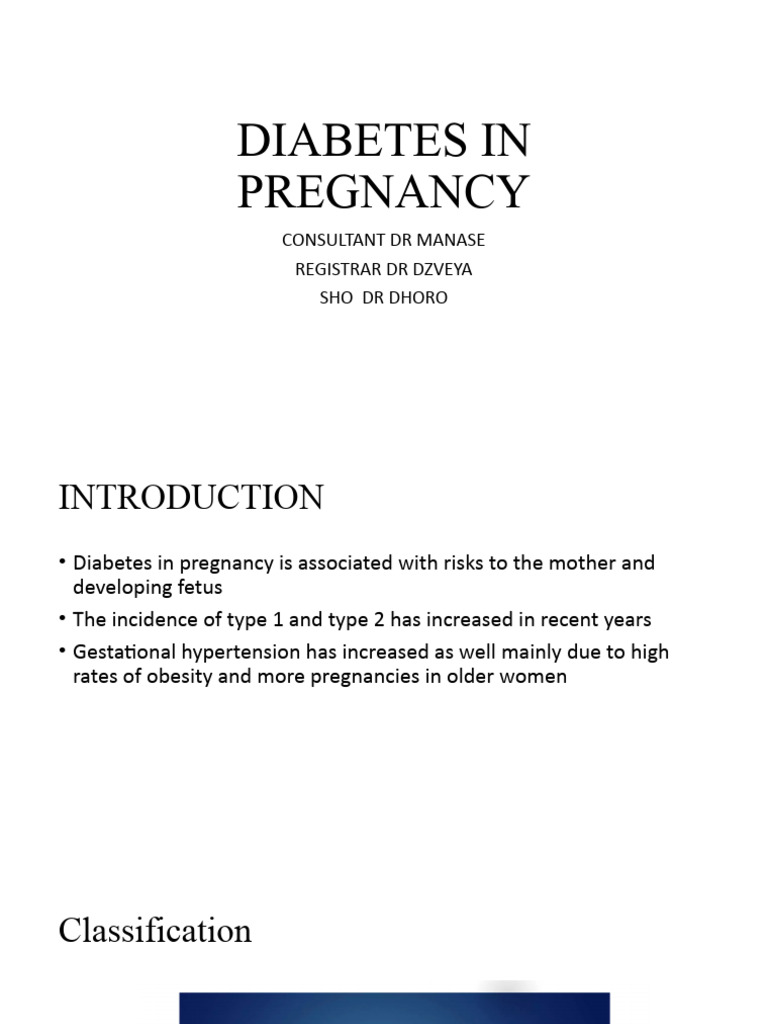 Diabetes in Pregnancy | PDF | Gestational Diabetes | Pregnancy