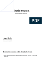 Solusi Assignmnet 1 - Simple Problem Sistem Tabungan Sederhana