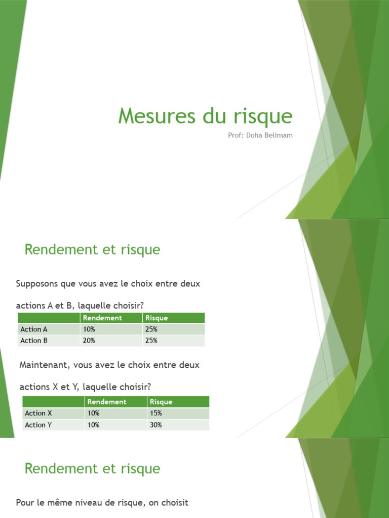Mesures Du Risque-Fonctions D'utilité | PDF | Utilité (économie ...