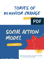 Theories of Behavior Change: Social Action Model, Diffusion of Innovations Theory, and Communication Theory